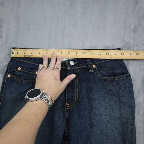 Ralph Lauren Pants Womens 6 Blue Flat Front Straight Pockets Casual Denim Jeans - Picture 2 of 16